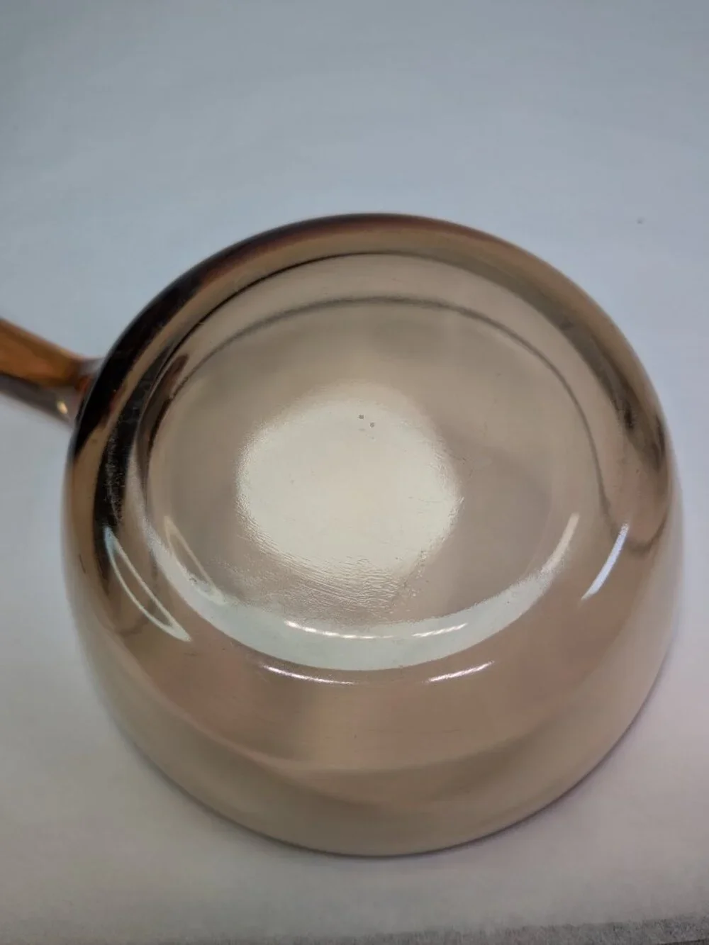 Vintage Visions Amber Glass 0.5L Saucepan & Lid Petit Pot V-0.5-B matching lid